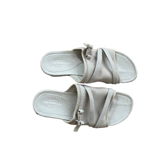 Merrell Terran Post II Tan Hiking Sandals Memory Foam Sporty Size 10 - Picture 7 of 11